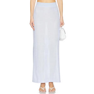 Revolve Midi Skirt SIMKHAI periwinkle sky blue crochet size S $275 msrp